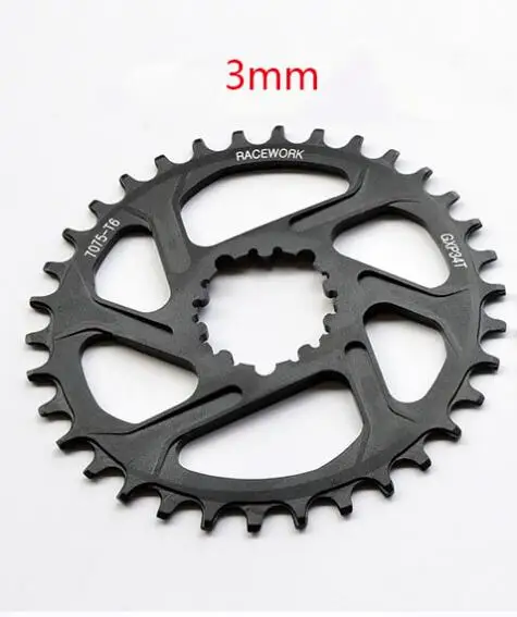 GXP 3mm Offset Fovno GXP велосипедный шатун MountainMTB велосипед диаметра окружности болтов(алюминиевый сплав шатунный палец для велосипеда из алюминиевого сплава Кривошип велосипеда запчасти - Цвет: GXP 3mm Offset