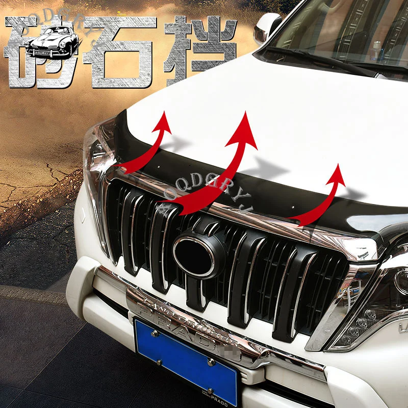 Акриловая накладка на крышку капота дефлектор для Toyota Prado 2003 2019 Стайлинг