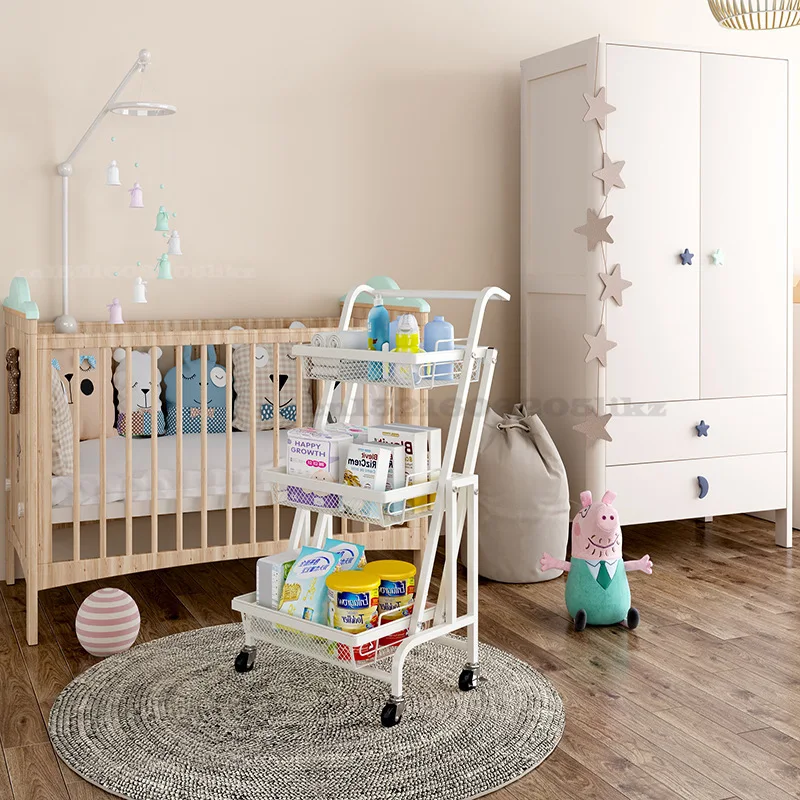 Кухонная многофункциональная тележка параллельная Складная Многоуровневая