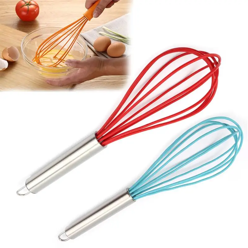 

Egg Whisk Stainless Steel Egg Whisk Kitchen Wire Balloon Whisk Milk Egg Beater Egg Mixing Mixer Tools Baking Tools