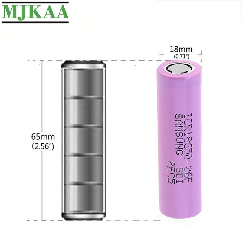 MJKAA 4 шт. 18650 2600 мАч 3 7 в литий ионная аккумуляторная батарея ICR18650 26F литиевые