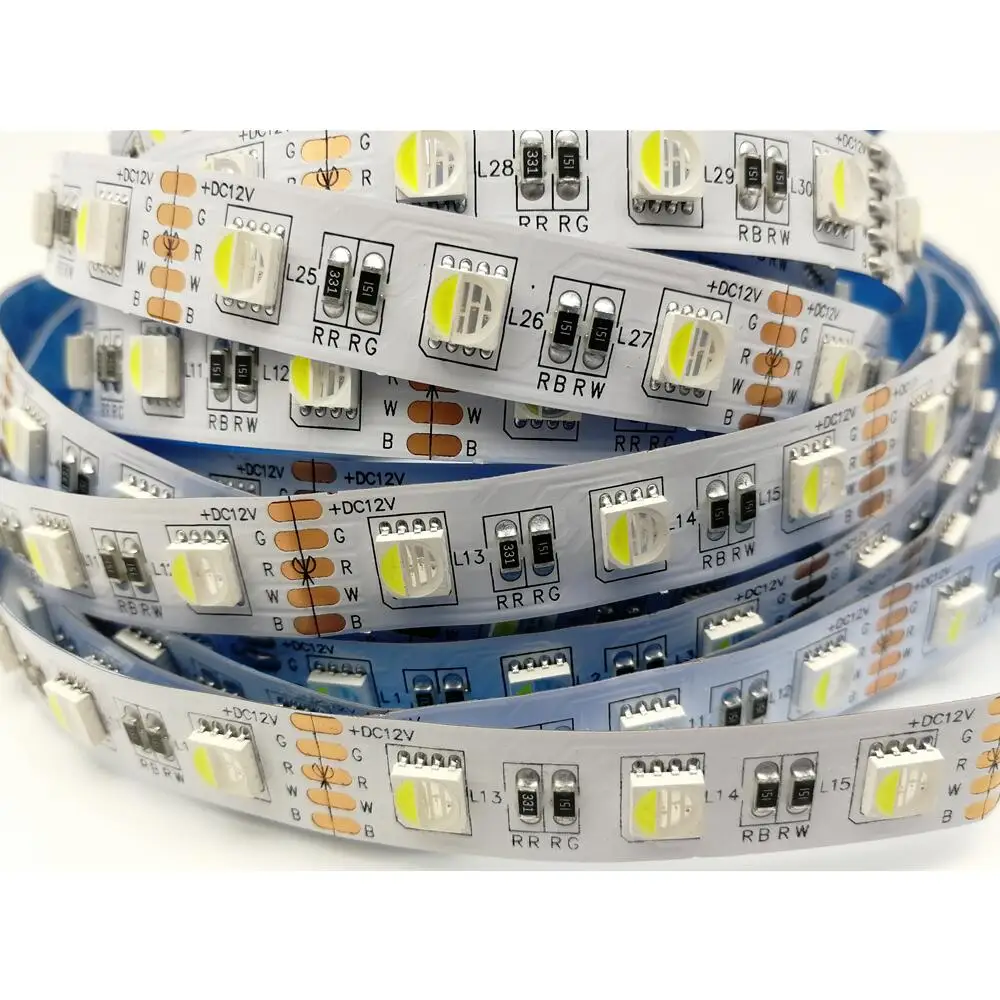 СВЕТОДИОДНАЯ лента SMD 5050 RGBW/RGBWW 5 м/лот 12 В постоянного тока 24 4 цвета в 1 60
