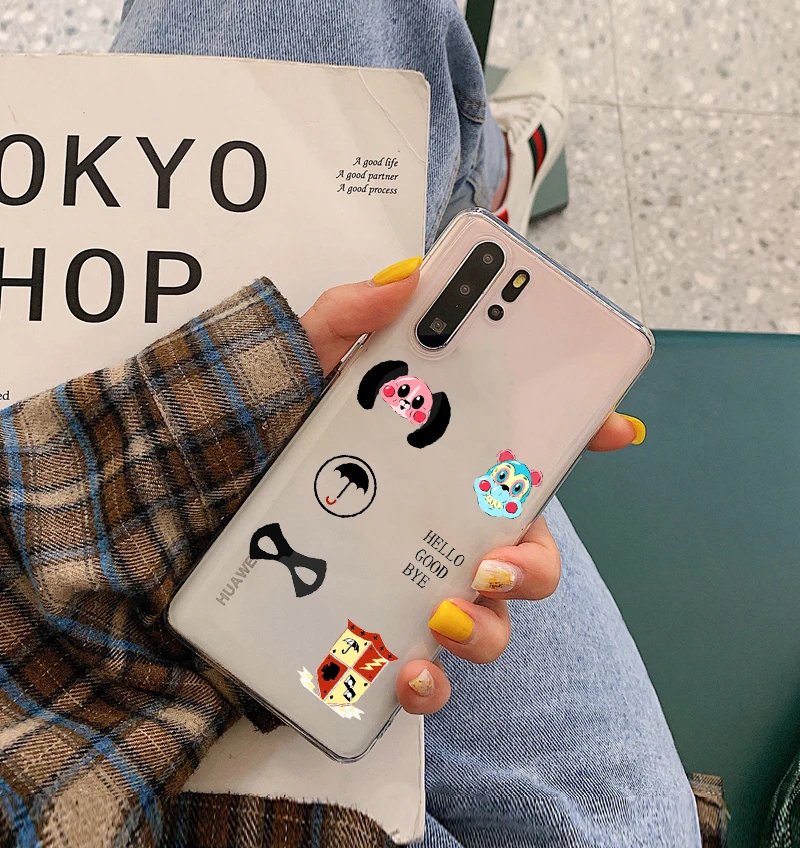 Зонт Academy из ТПУ прозрачный мягкий силиконовый чехол для телефона huawei mate 10 20 pro P8 P9