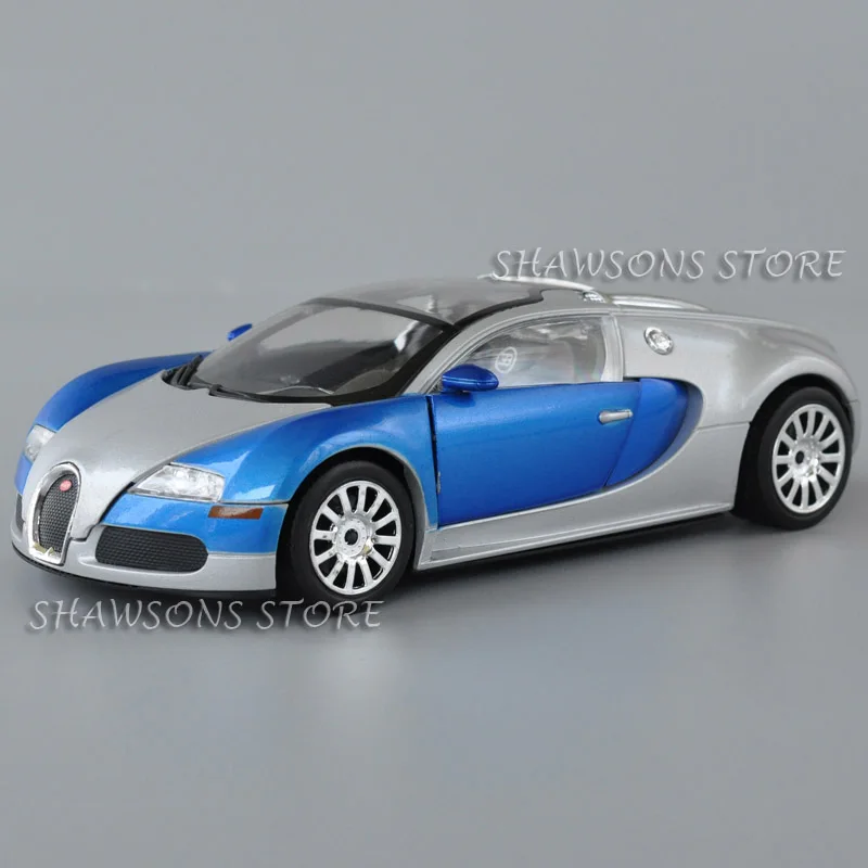 Модель спортивного гоночного автомобиля Bugatti Veyron 1:24 литый под давлением