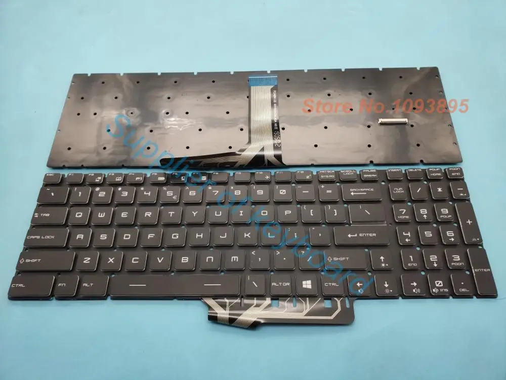 Новая английская клавиатура для ноутбука MSI GE63 GE73 GE63VR GE73VR с цветной RGB Подсветкой -