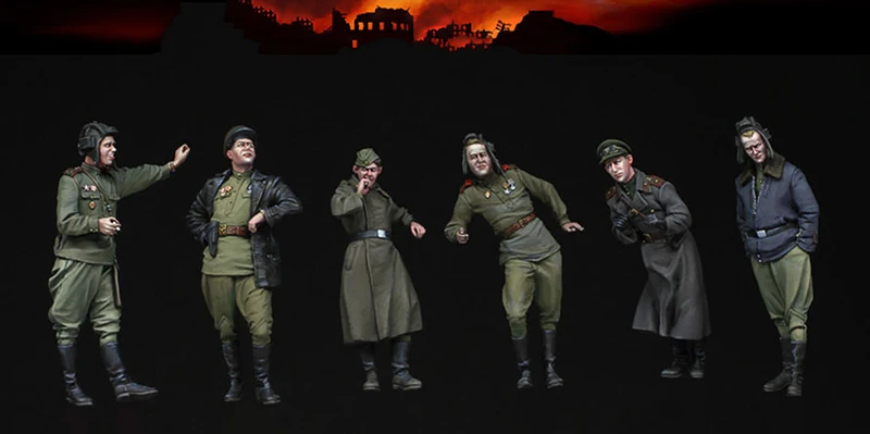 Набор для сборки фигурок из смолы 1/35 советские танкисты | Игрушки и хобби