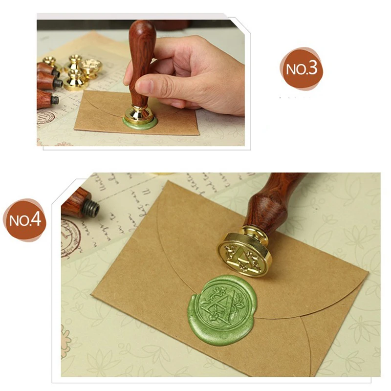 Латунный штамп с деревянной ручкой в стиле ретро|Штампики| |