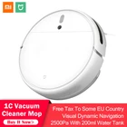 Оригинальный робот-пылесос Xiaomi Mijia Smart 2 в 1, швабра 1C с резервуаром для воды, визуальная динамическая навигация, 2500 па, управление через приложение Mi