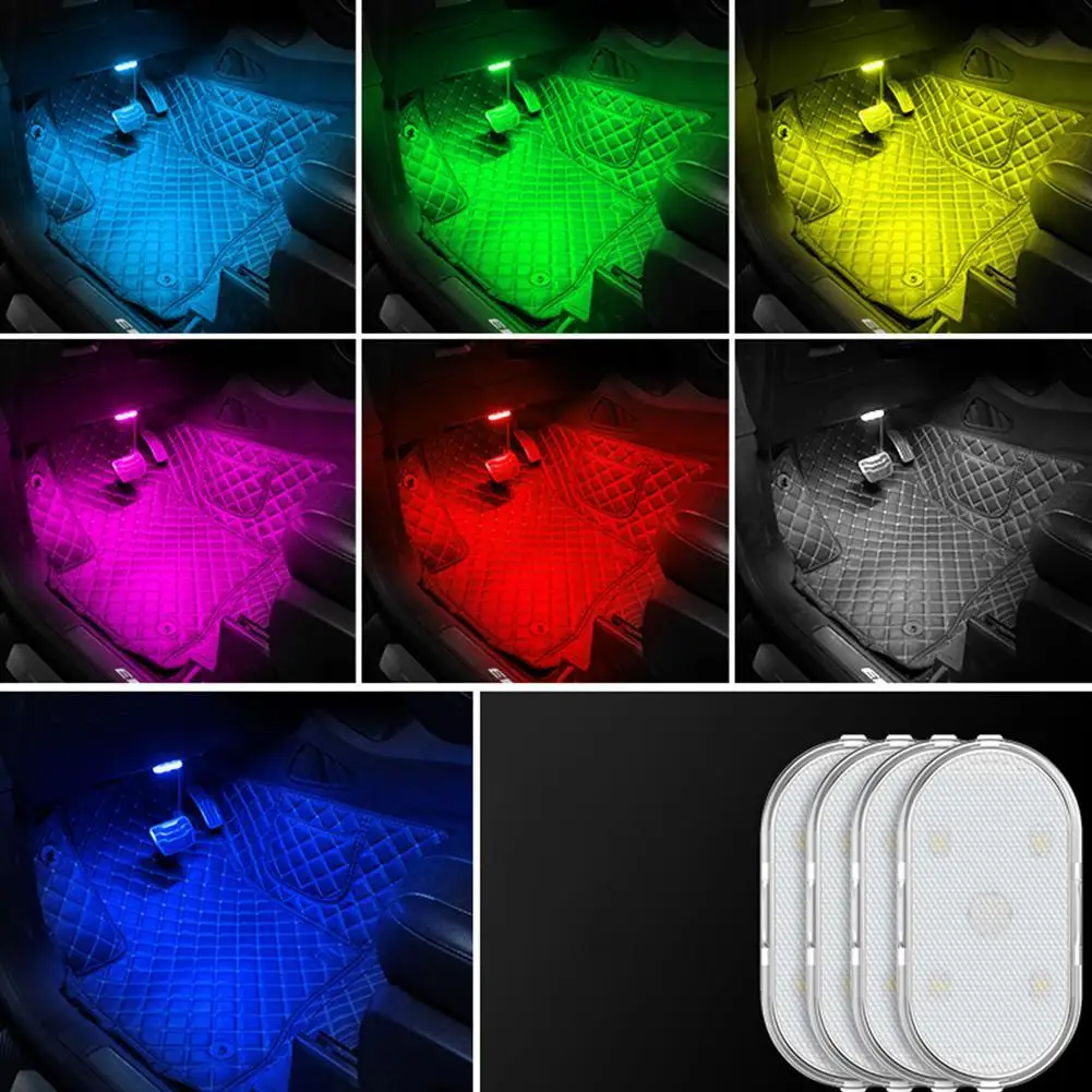 

1pc Car Interior Light Auto Roof Ceiling Reading Lamp LED Car Styling Night Light Mini USB Charging Car Light