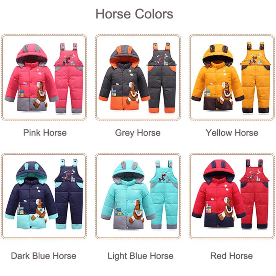 Зимний комплект детской одежды Детский пуховик комбинезон для девочек детское