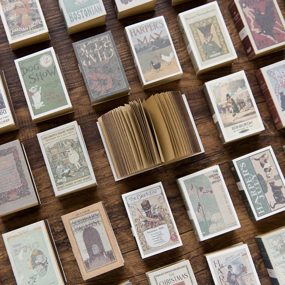 122 листов мини блокнот Matchbox ретро Может порвать Липкие заметки дневник