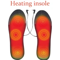 usb heated shoe insoles electrically heating insoles feet warm sock pad washable warm thermal insoles unisex for winter skiing