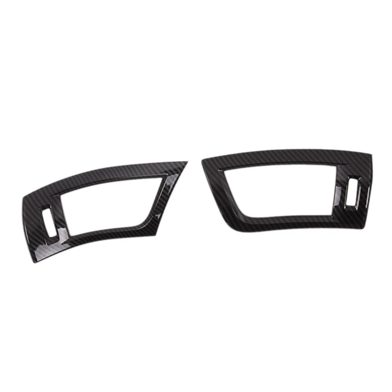 

Подходит для 2015-2018 Toyota Alpha-ABS Black, углеродное волокно, зернистая передняя крышка для выпускного отверстия воздуха, украшение