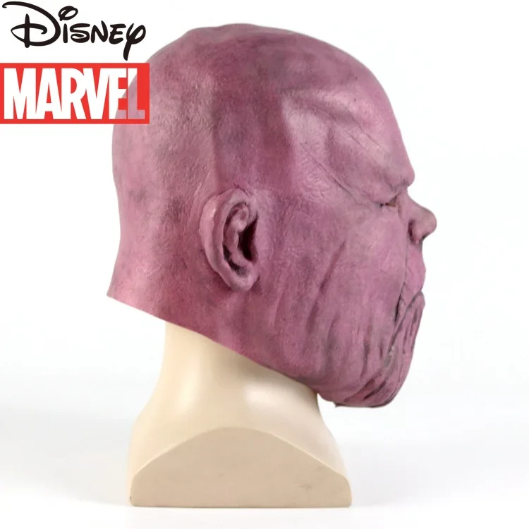 С героями Marvel Мстители танос головные уборы латексная маска для косплея|Реквизит