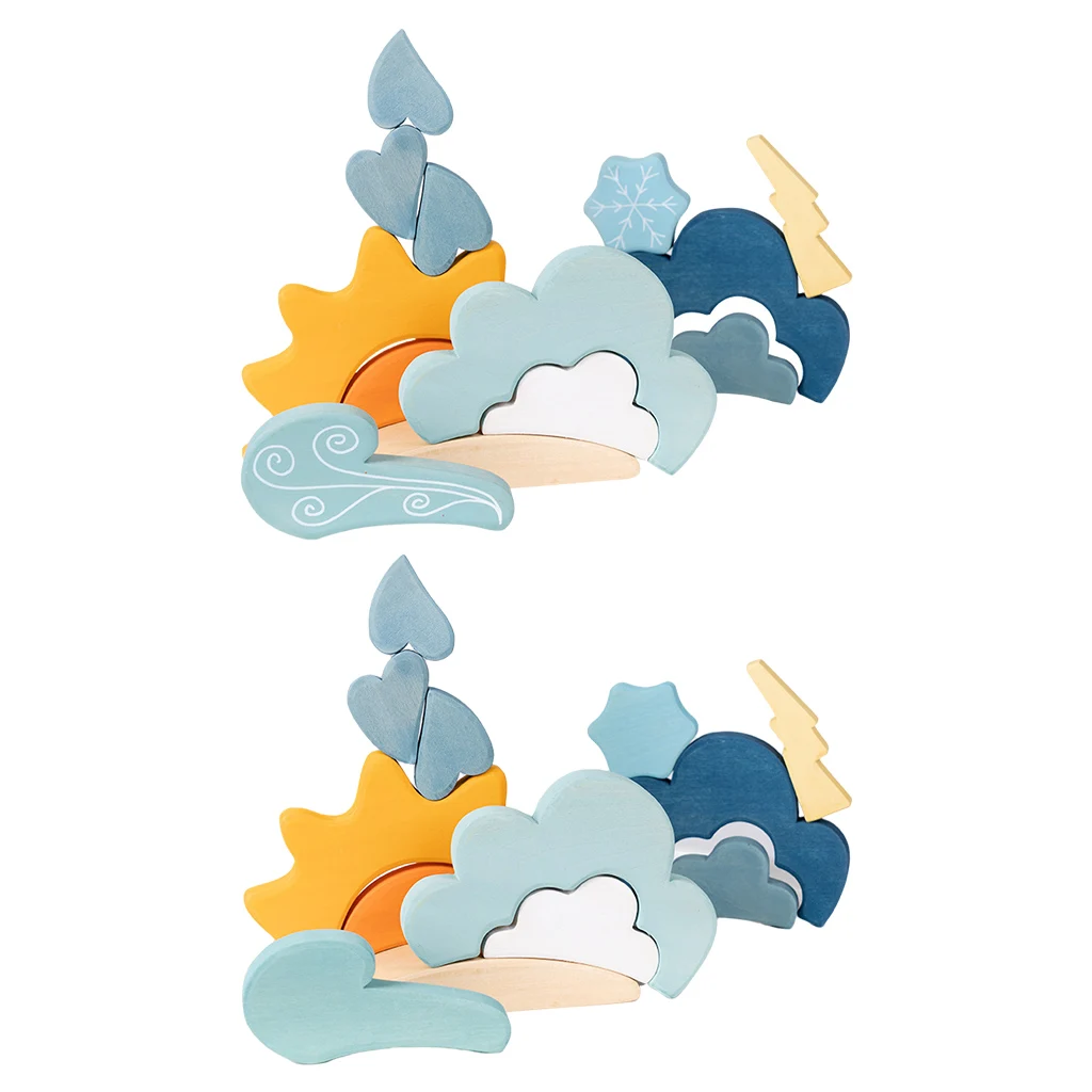 13 шт. детский деревянный штабелер в скандинавском стиле | Игрушки и хобби