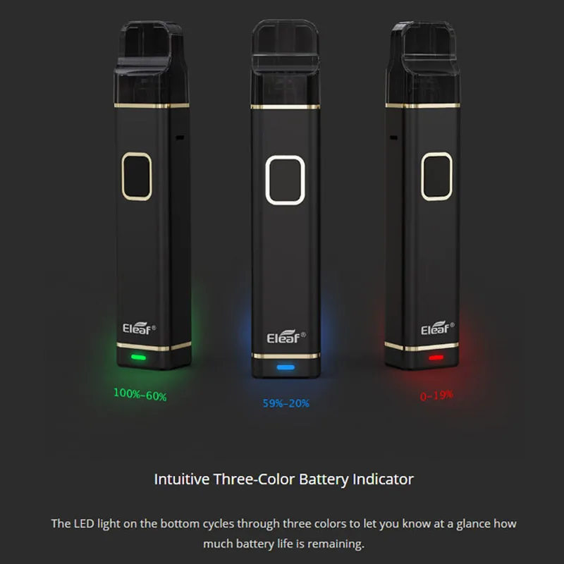 Eleaf iTap Pod Starter Kit встроенный аккумулятор 800 мАч с 2 мл многоразового использования