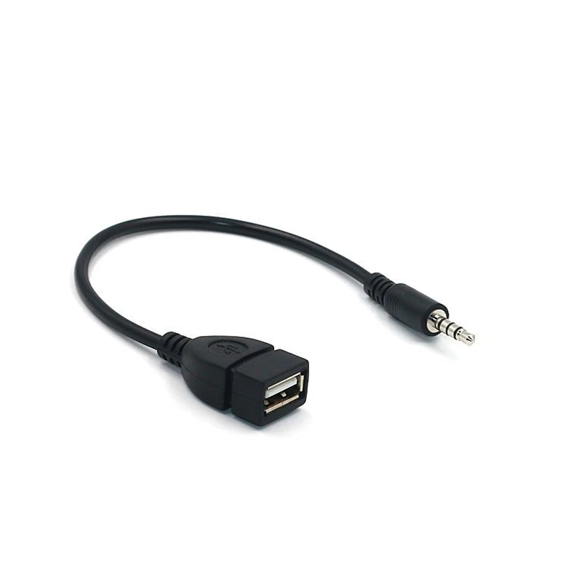 2018 горячая Распродажа 3 5 мм штекер аудио-разъем AUX USB 2 0 Тип Женский Адаптер