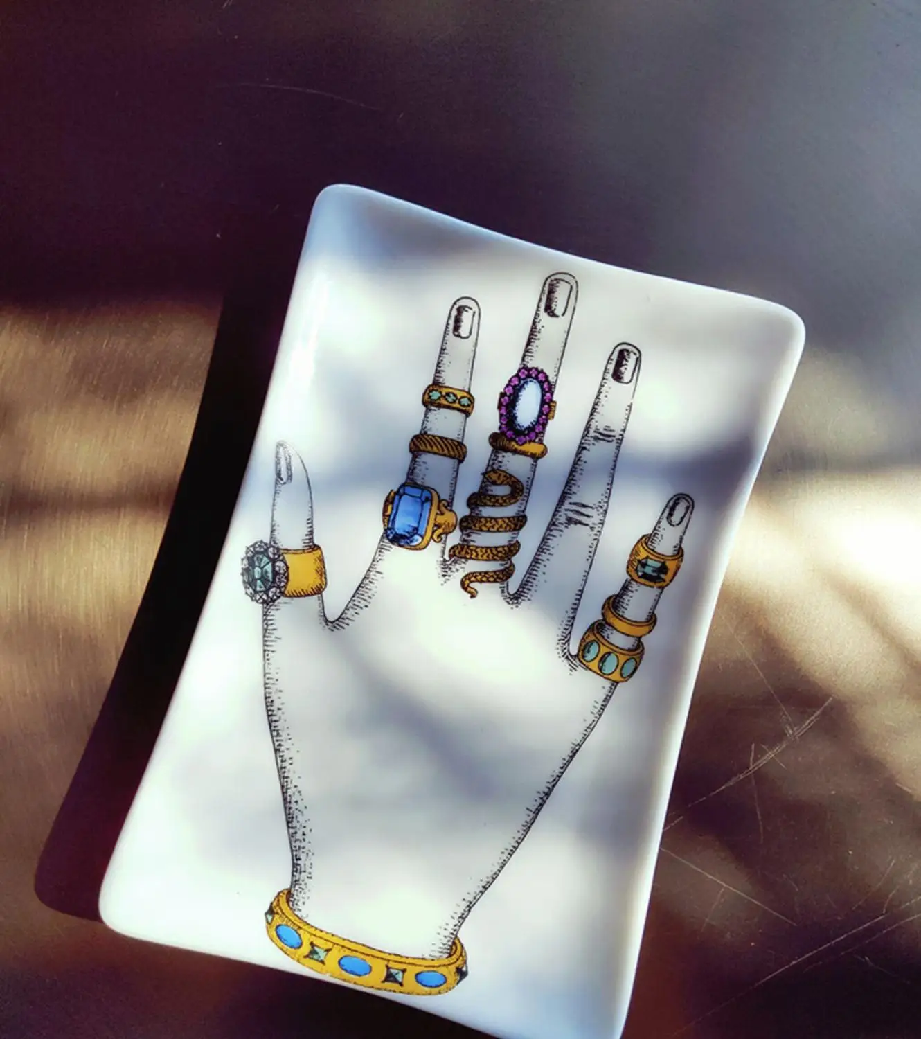 Керамический поднос для хранения ювелирных изделий тарелка демонстрации