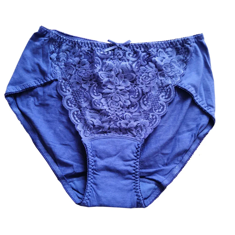 Ropa interior de encaje lavable y reutilizable para mujer, bragas suaves, no mojadas-2