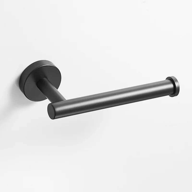 Набор аксессуаров для ванной комнаты из нержавеющей стали черный крючок халата