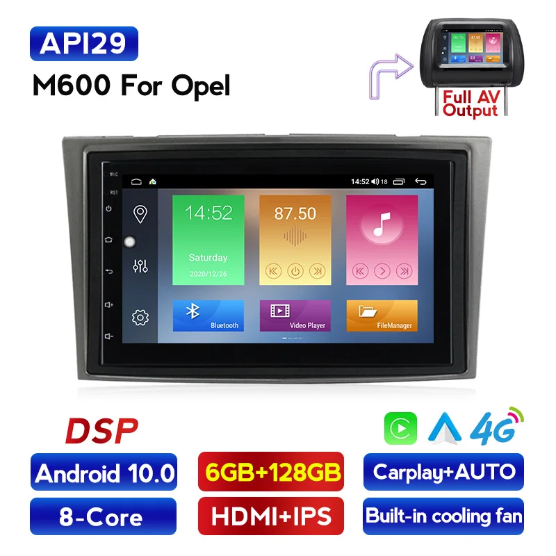 

Автомобильный радиоприемник 7 дюймов Android 10 DSP, мультимедийный видеоплеер для Opel Astra Antara Vectra Corsa Zafira Meriva Vivara Vivaro, GPS-навигация