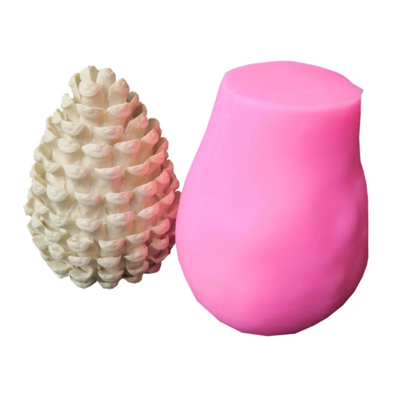 

3D Small Pine Cone Shape Silicone Mold for DIY Home Decoration Making Soap Candle Melt Resin Polymer Clay