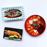 hot sale hand made painted braised fish lemon shrimp 3d fridge magnets tourism souvenirs refrigerator magnetic stickers gift
