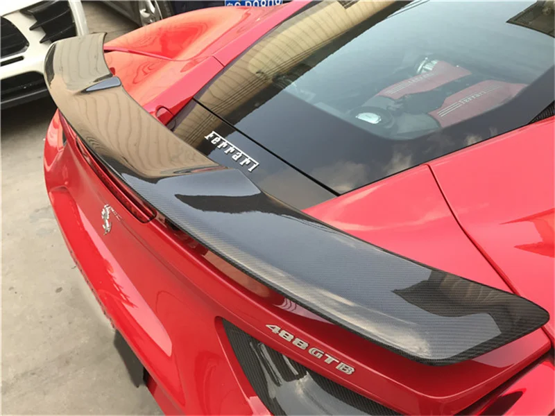Задний спойлер из углеродного волокна для Ferrari 488 GTB Wing выступ Спойлеры