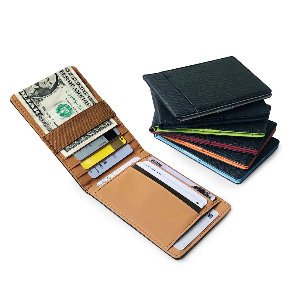 

Pu Leather Card Holder Wallet Coin Purse Card Holder Thin Credit Card Case Men Business Card Package Wallet Gift