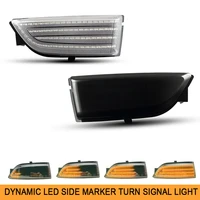 2pcs dynamic amber led car side rearview mirror light turn signal light for ford ranger t6 raptor wildtrak everest u375 ua