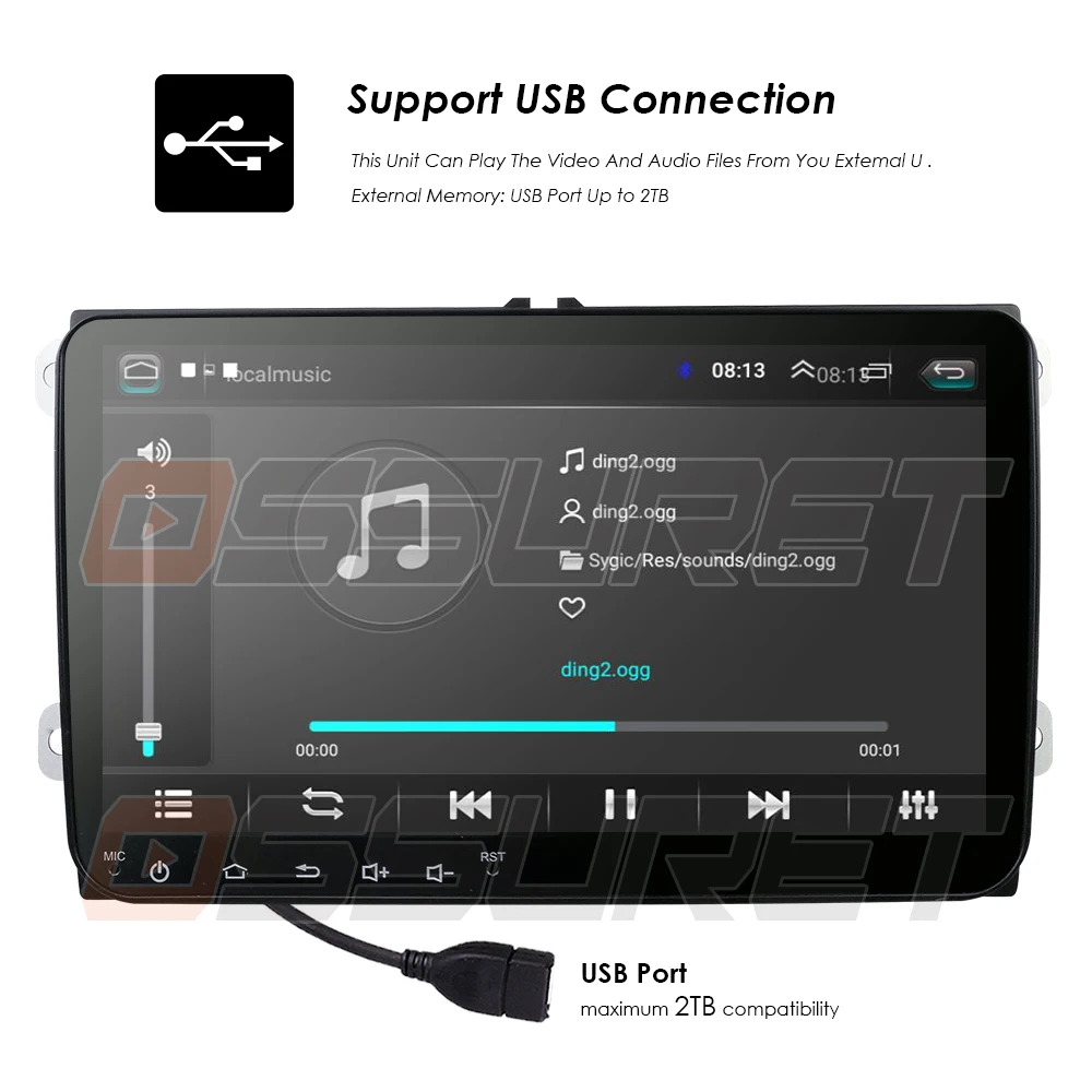 Android 9,0 " 2din автомобильный DVD для POLO GOLF 5 6 POLO PASSAT B6 CC TIGUAN TOURAN EOS SHARAN SCIROCCO CADDY с 4G gps Navi