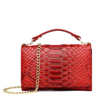 Cowhide Crocodile Pattern Shoulder Bag Casual Womens Leather Messenger Bag Fashion Chain Handbag Small Square Bag Mobile Wallet