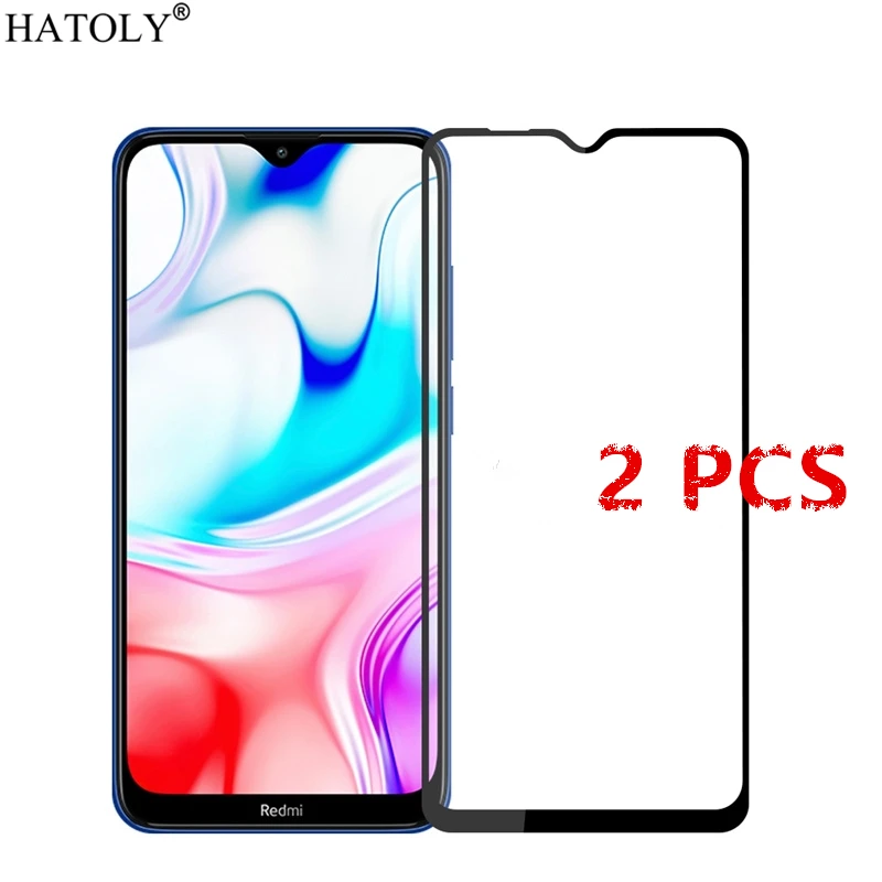 2 uds para Xiaomi Redmi 8 de vidrio templado para Xiaomi Redmi 8 pel&iacute;cula Protector de pantalla del tel&eacute;fono protectora de vidrio para Xiaomi Redmi 8-0