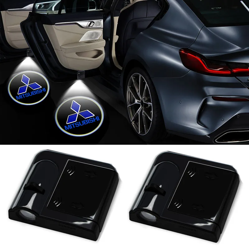

1/2pcs LED Car Door Projector Decor Lamp Welcome Lights for Mitsubishi Outlander 2001-2015 2016 2017 2018 Lancer Asx Accessories