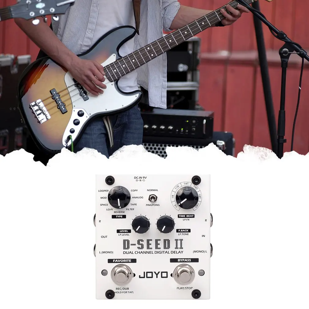 

Цифровая педаль задержки для электрической гитары, напольные аксессуары для мульти-Лупер и фотогитары