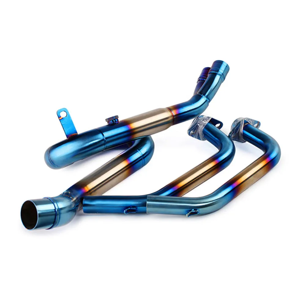 TKOSM For Yamaha YZF R3 R25 MT-03 MT-25 Motorcycle Exhaust Contact Pipe Link for MT03 R30 2014-2016 Front |