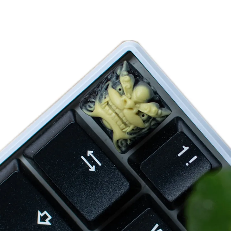 Chinese Style Lion Head Keycap Resin Fancy Key Cap For Cherry MX Keyboard New images - 6