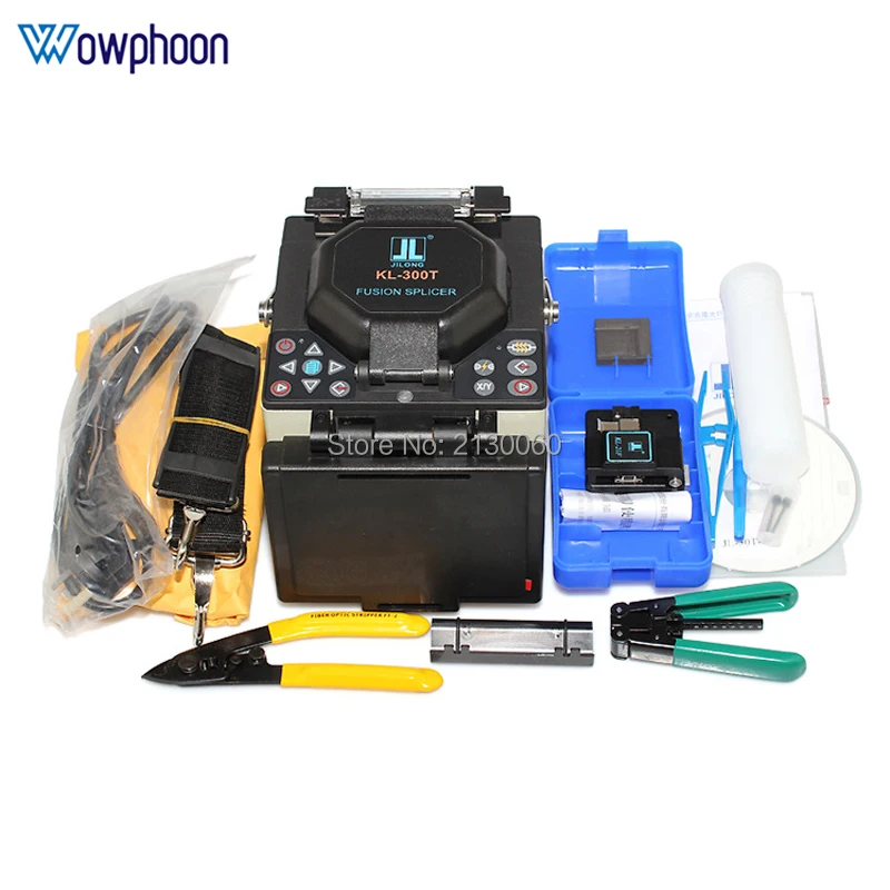 

Original KL-300T FTTx Fusion Splicer fusion splicing machine with Fiber Cleaver with Cleaver Core Aliginment KL300T