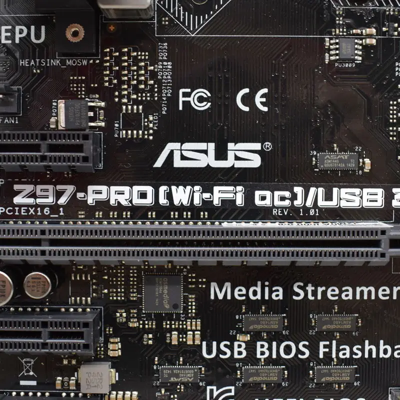ASUS Z97-PRO(Wi-Fi ac)/USB3.1 материнская плата 1150 DDR3 32 Гб ОЗУ Intel Core i7 4790K 4770K процессор Z97 3 × PCI-E