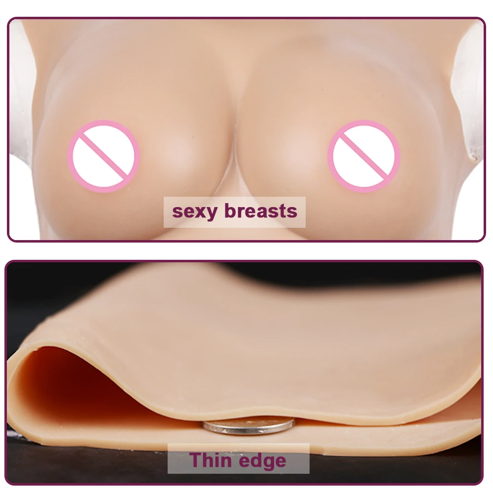 75D поколение падение грудь Дизайн Силиконовая реалистичной формы для Crossdressers