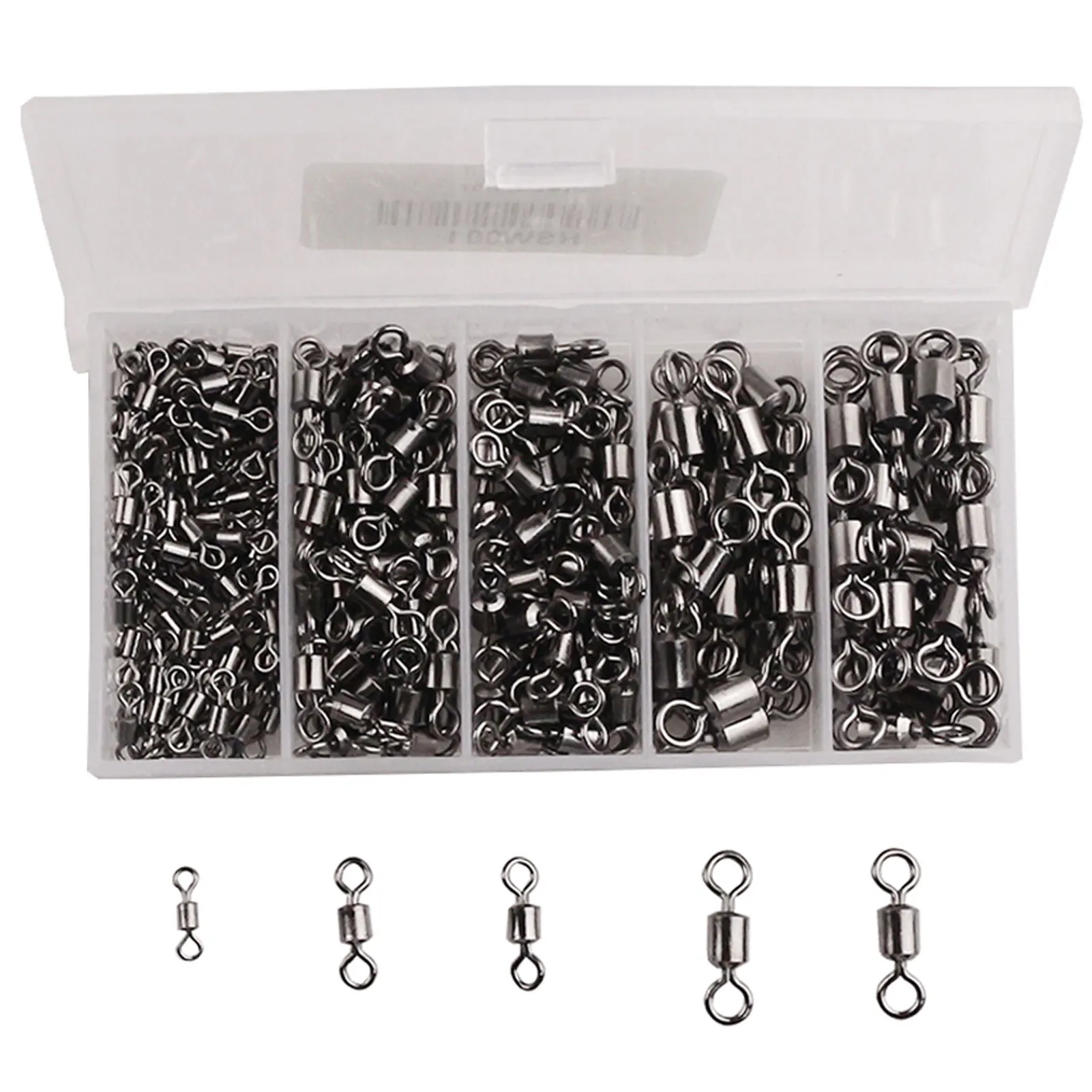 250 шт./кор. рыболовные Вертлюги с соединительным крючком сплит-кольца из