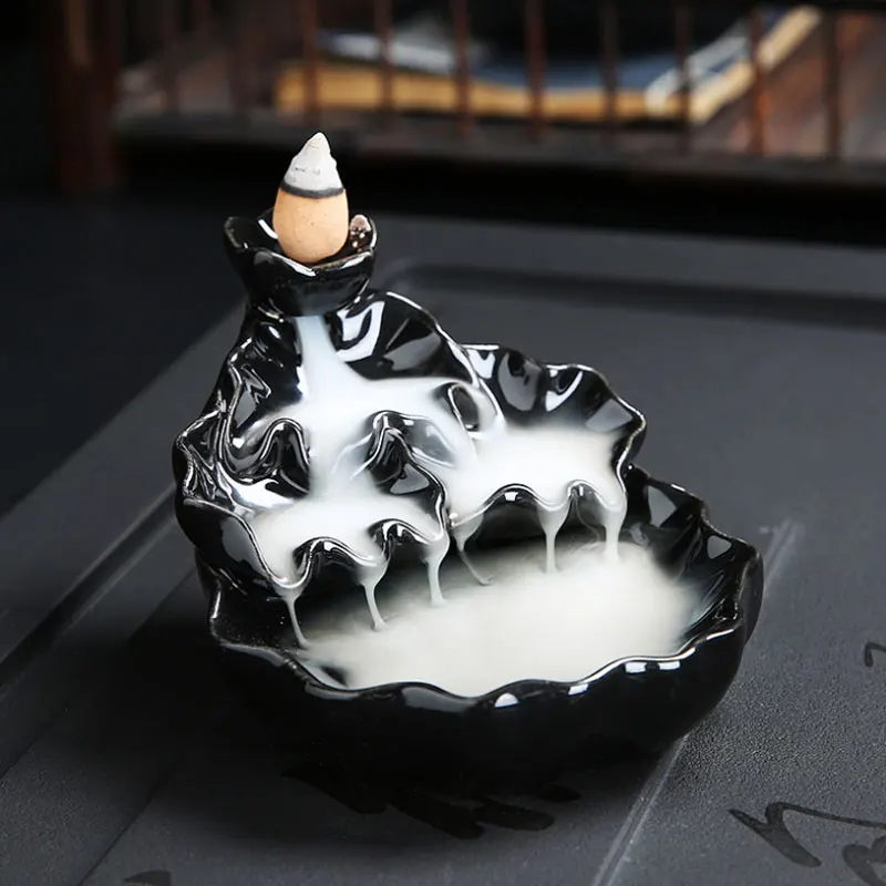 Ceramic Smoke Backflow Incense Burners Tower Incense Censer Base Creative Decoration Aromatherapy Supplies Home Decor jj0101 - Цвет: censer17