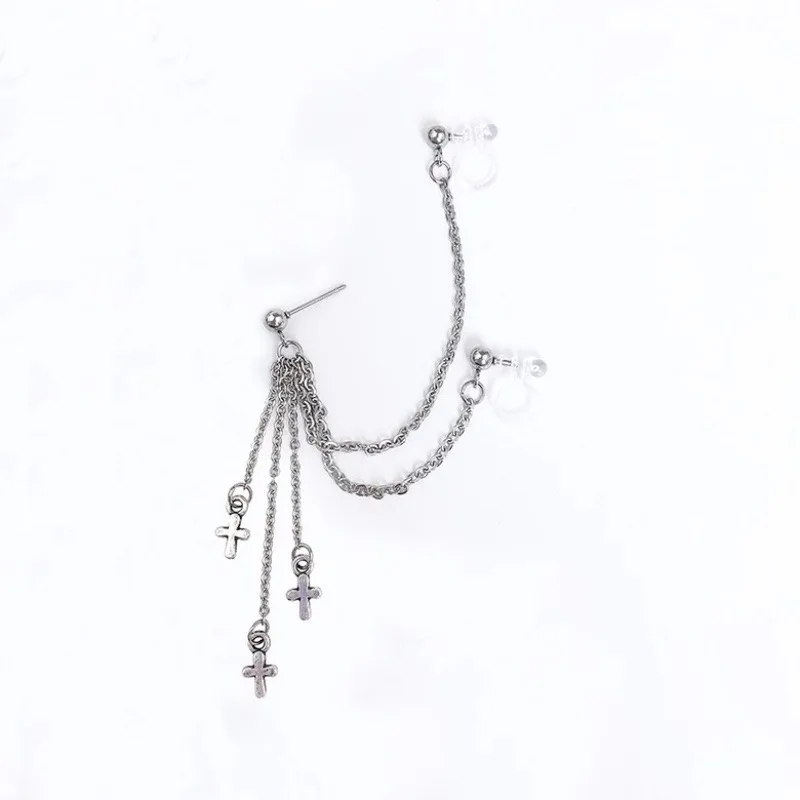 Для женщин в стиле панк хип-хоп Длинная кисточка цепочка серьги виде капель