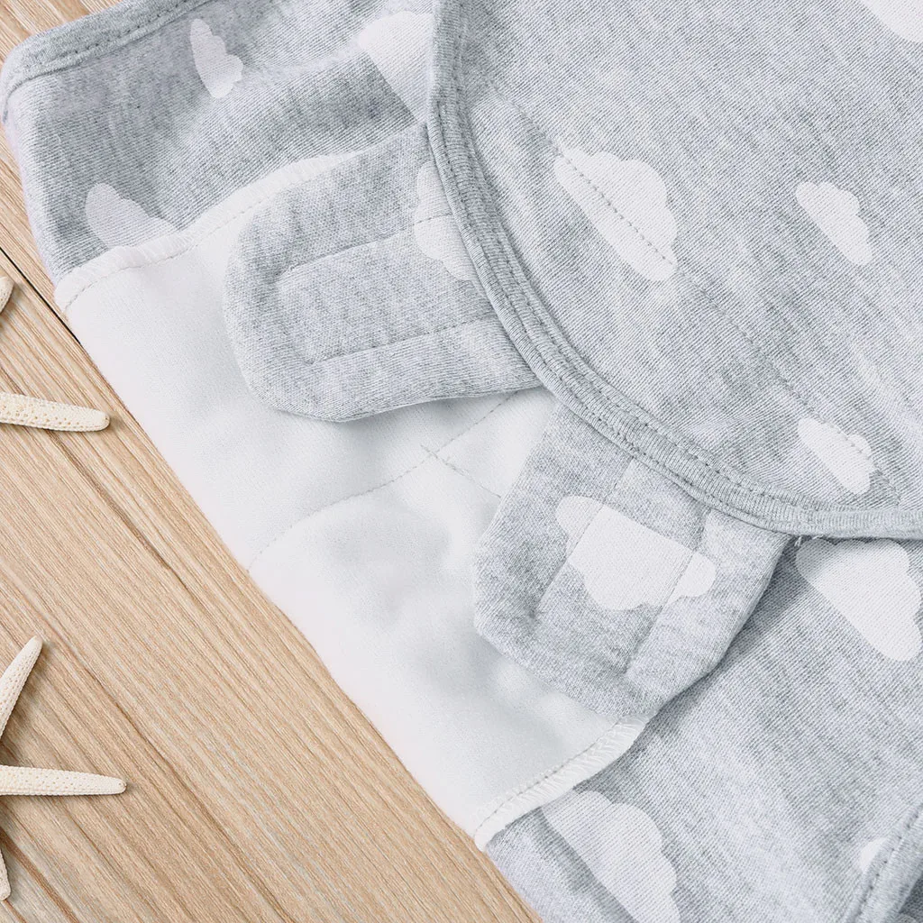 

Baby Wrap Newborn Blanket 0-3 Months Organic Cotton Stars Stripe Swaddle High-quality Soft Comfortable For New Born Unisex Gift