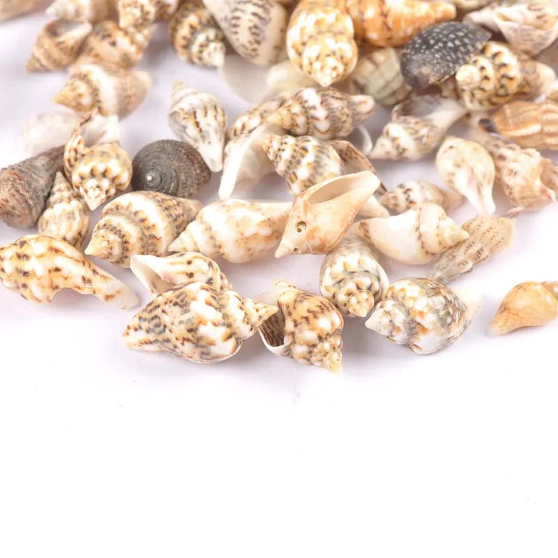 100 шт. бусины в виде ракушек с леопардовым принтом для украшения аквариума и