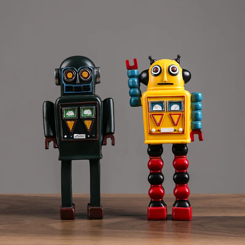 Ремесла ручной работы для украшения дома аксессуары ретро робот миниатюрная