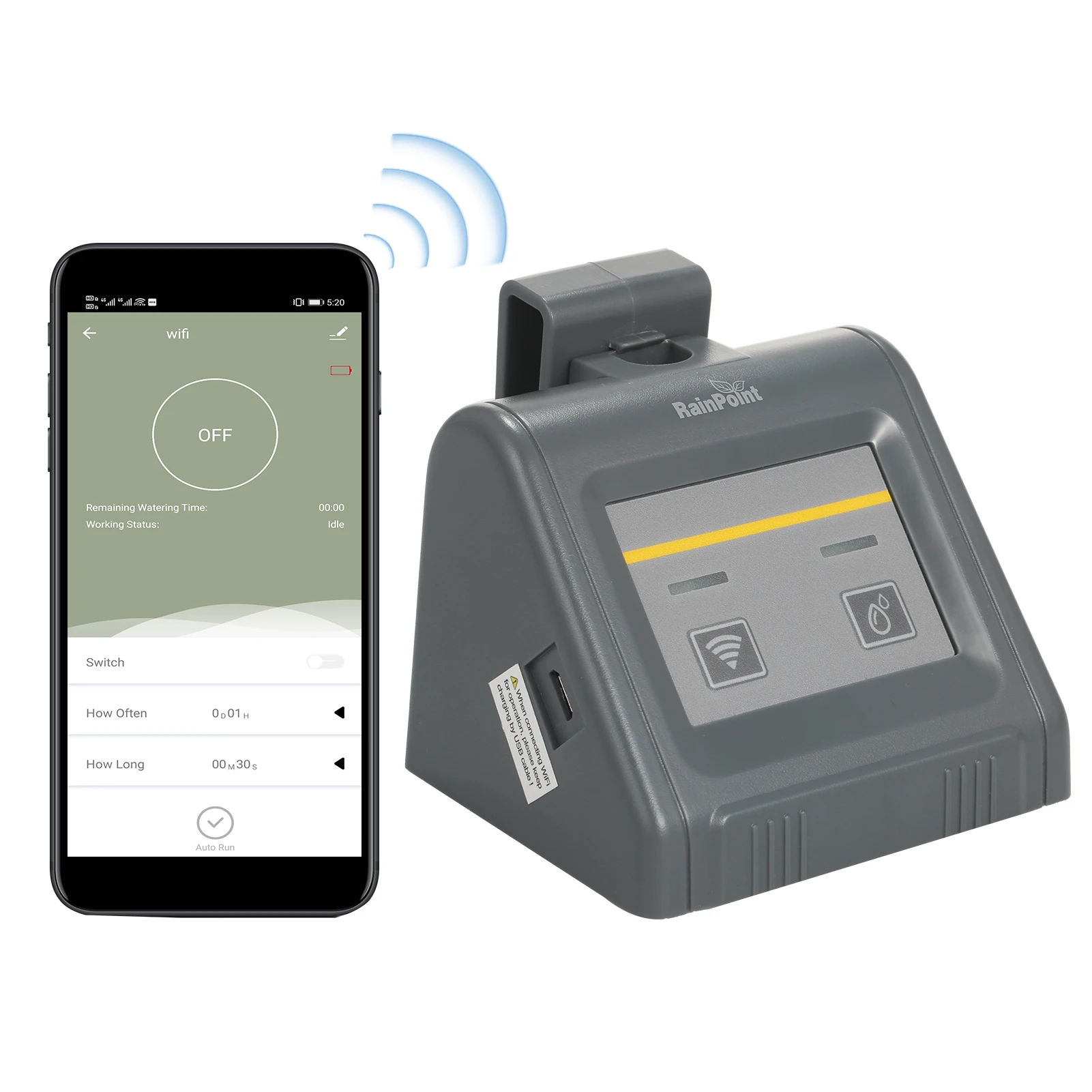 

Программируемый таймер полива с Wi-Fi, умный контроллер орошения, автоматическая система полива с капельницами, фитинги для труб с зазубринам...