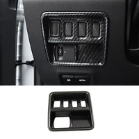 abs carbon for renault koleos 2017 2018 accessories car headlamps adjustment switch frame cover trim sticker car styling 1pcs