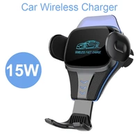 car wireless charger stand air outlet multifunction phone holder fast wireless charging bracket for iphone 11 12 pro max