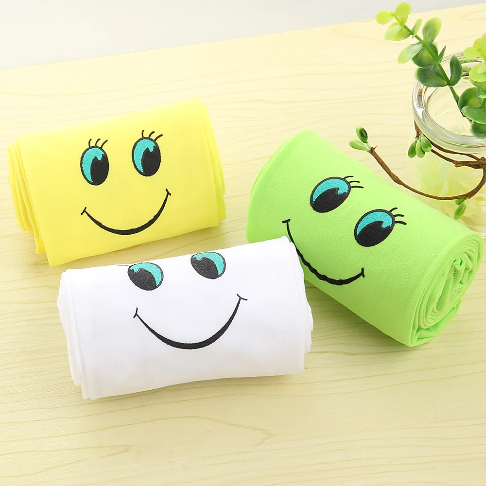 10 шт./лот милые колготки для девочек с милым рисунком смайлика чулки мягкий